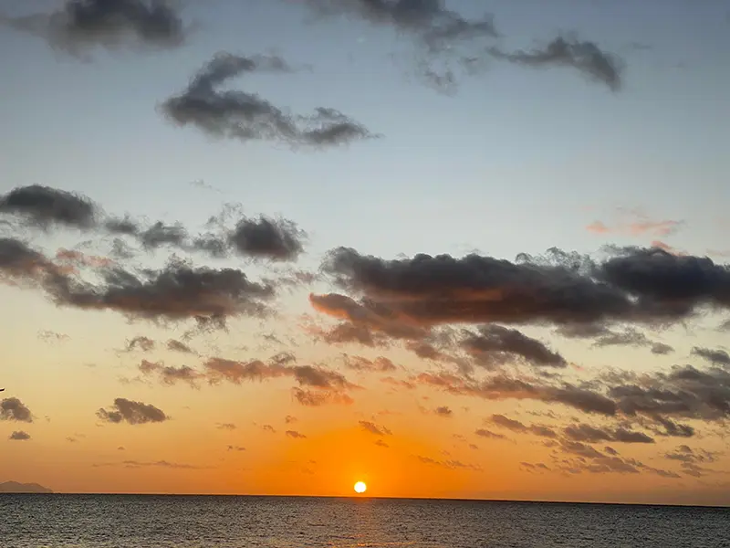 Sunset on the whitsundays