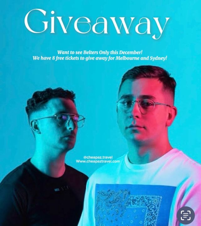 Perks of being part of the Cheap Az Travel FAMILY? Monthly Giveaways for one!

Do you want to see belters only this December? Every Friday in November a lucky winner will get a ticket for them and a friend to go and see Belters only in Sydney or Melbourne!

Follow these rules to enter:
1. Follow @cheapaz.travel & @jasonmurphy__ (and be sure to message us for any of your travel needs 😉)
2. Tag the friend you want to bring with you and let us know where your based Sydney or Melbourne (every friend tagged is an extra entry) 👯‍♀️
3. Share to your story and tag us for an extra entry.

Best of luck!!